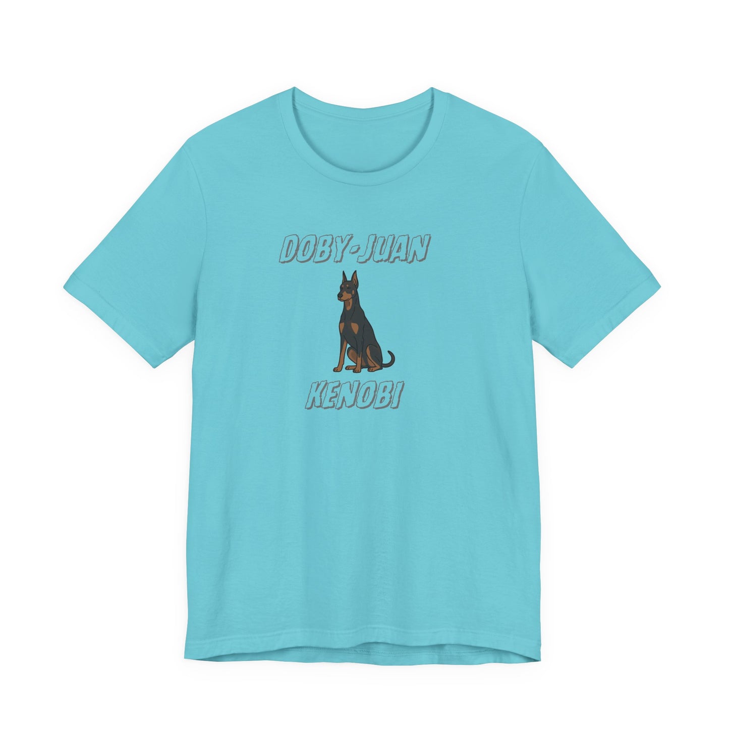 Doberman “Doby-Juan Kenobi” Graphic Tee – Funny Dog Star Wars Mashup