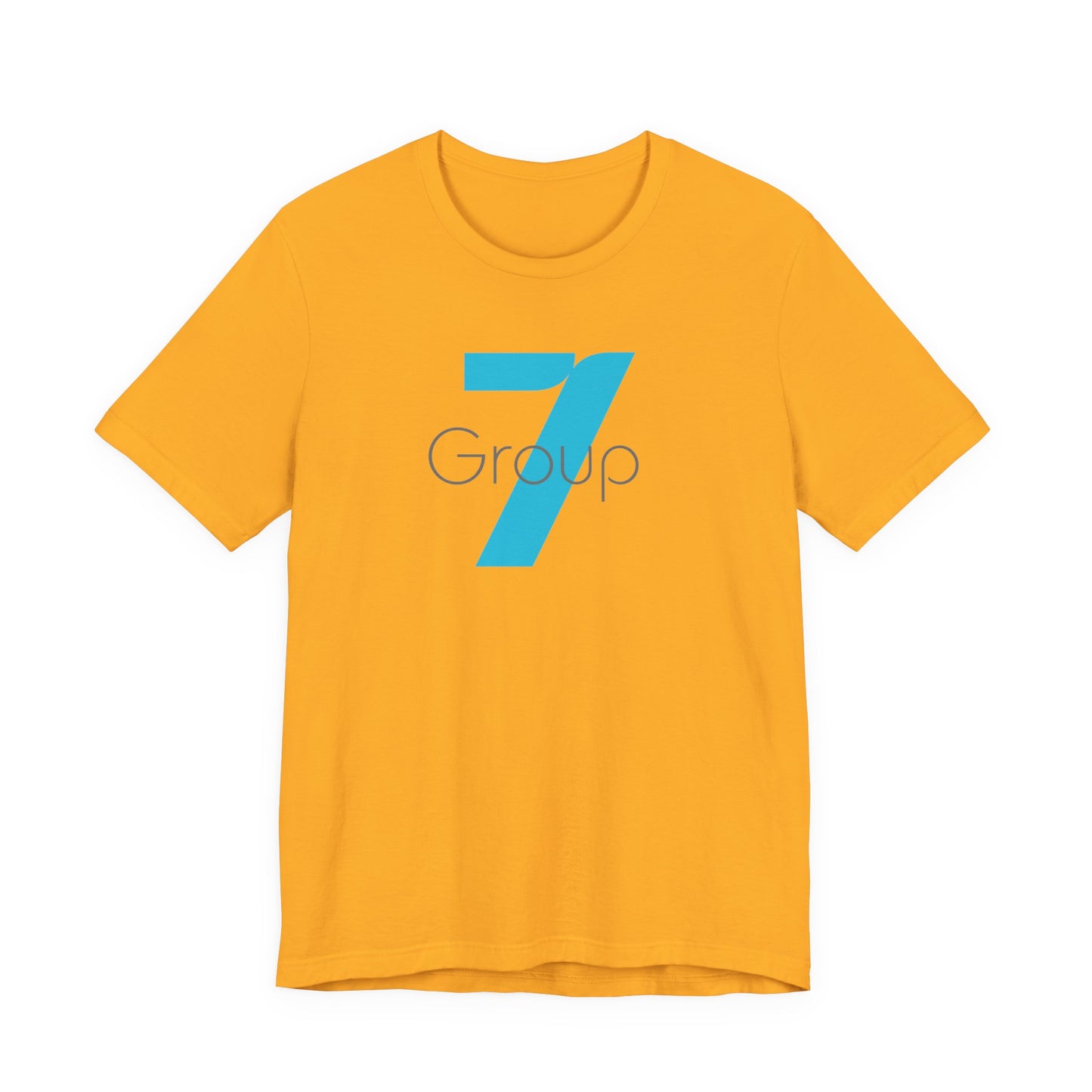 7 Group Logo Tee — Minimalist Blue Number 7 Shirt