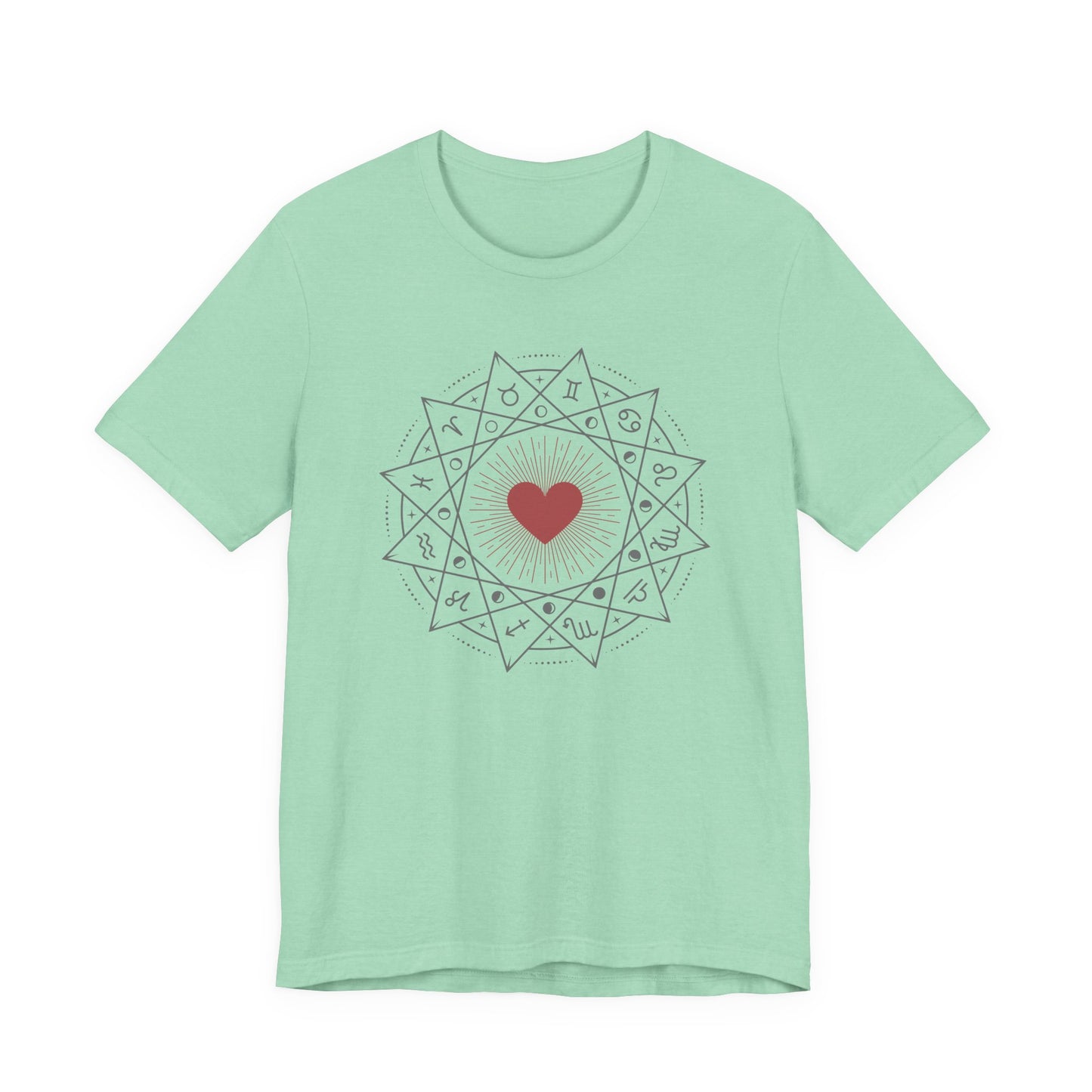 Heart Mandala Unisex Jersey Tee,
