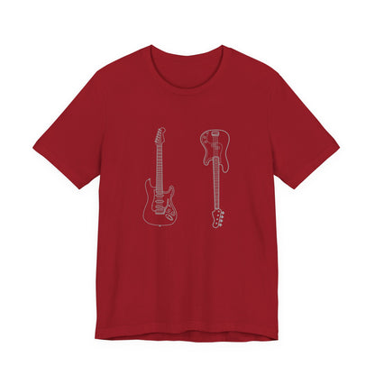 Guitar Lover's Unisex Tee, Music Gift, Rock Band Shirt, Festival Wear, Vintage Style Graphic Tee, Casual Concert Top