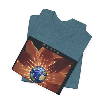 Peace Please T‑Shirt — Earth and Helping Hands Graphic Tee
