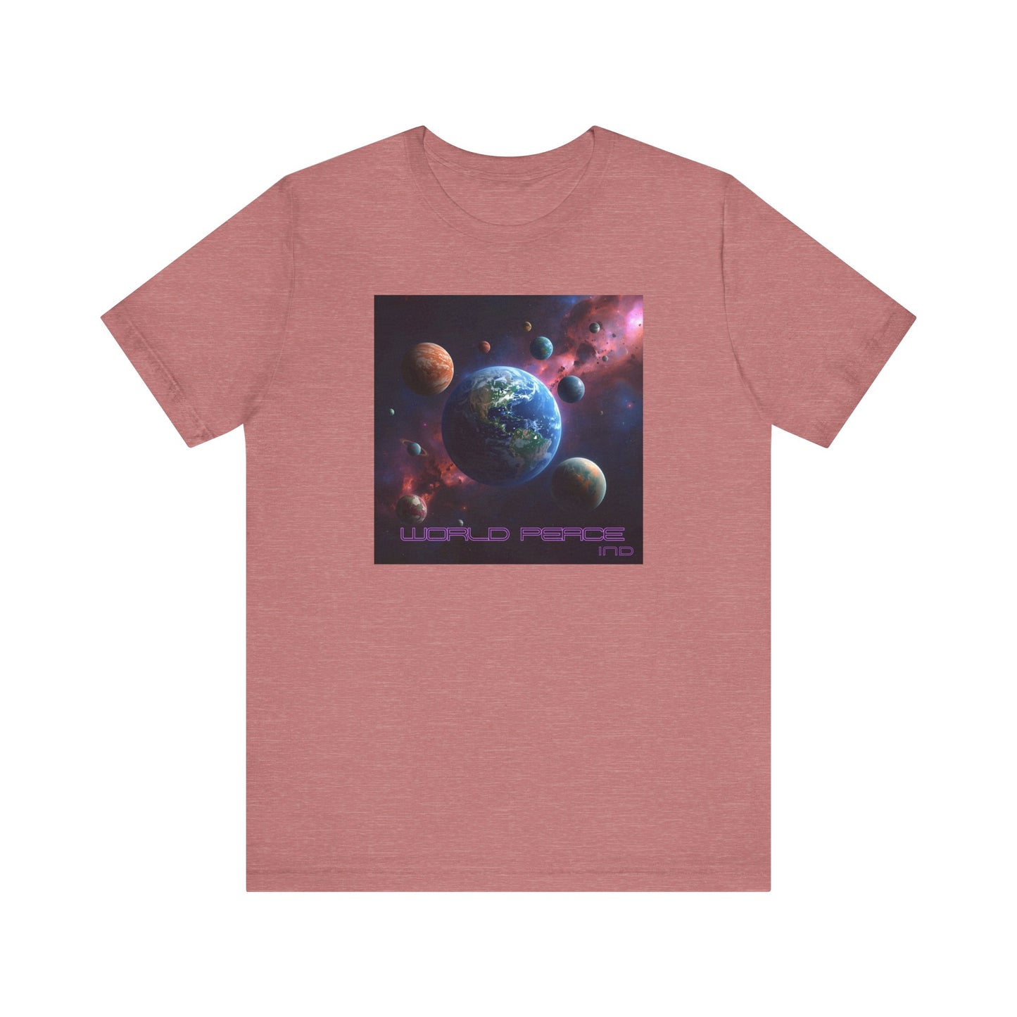 Galactic Peace Unisex Tee - Cosmic Universe Graphic T-Shirt