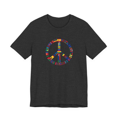 Peace Flags Unisex Short Sleeve Tee
