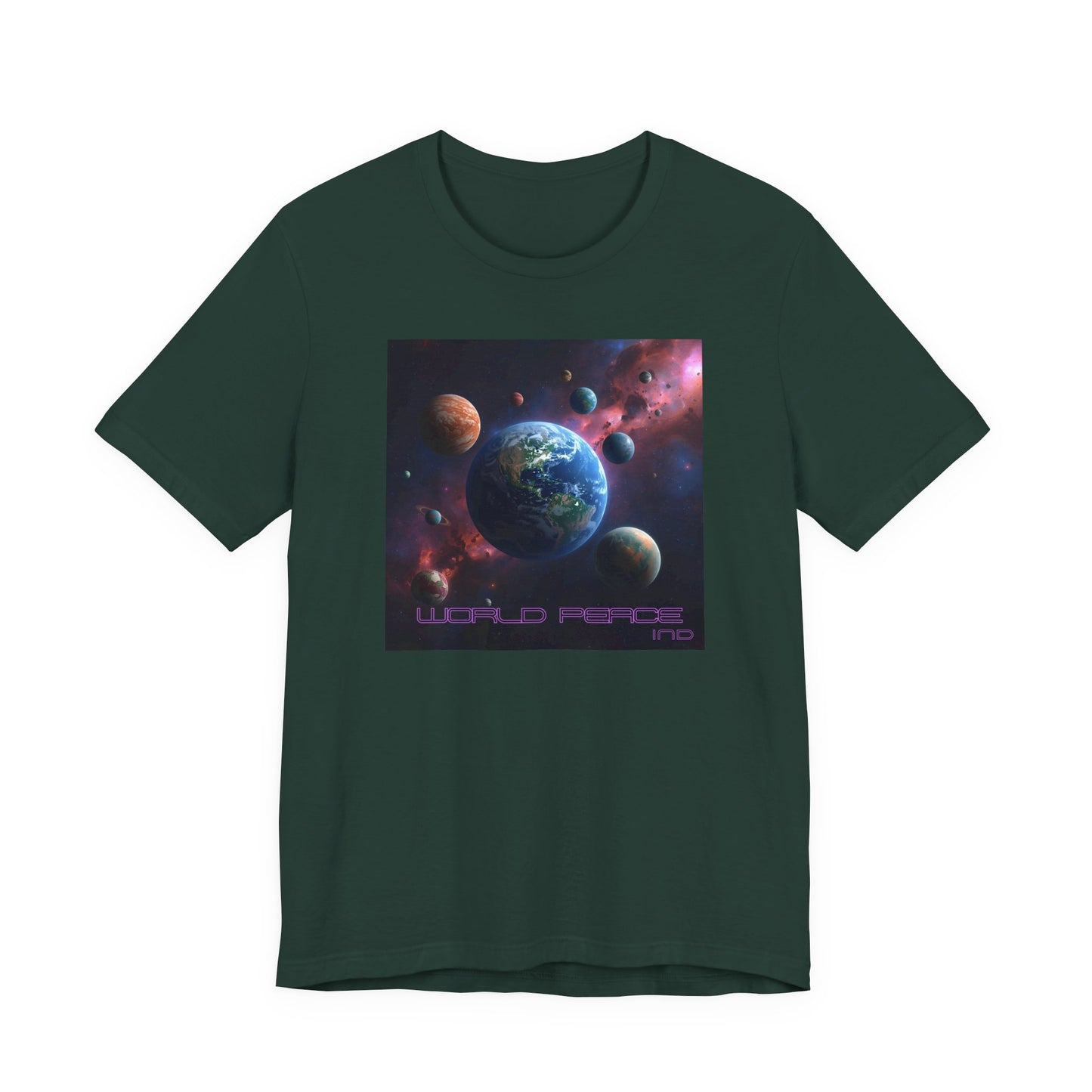 Galactic Peace Unisex Tee - Cosmic Universe Graphic T-Shirt