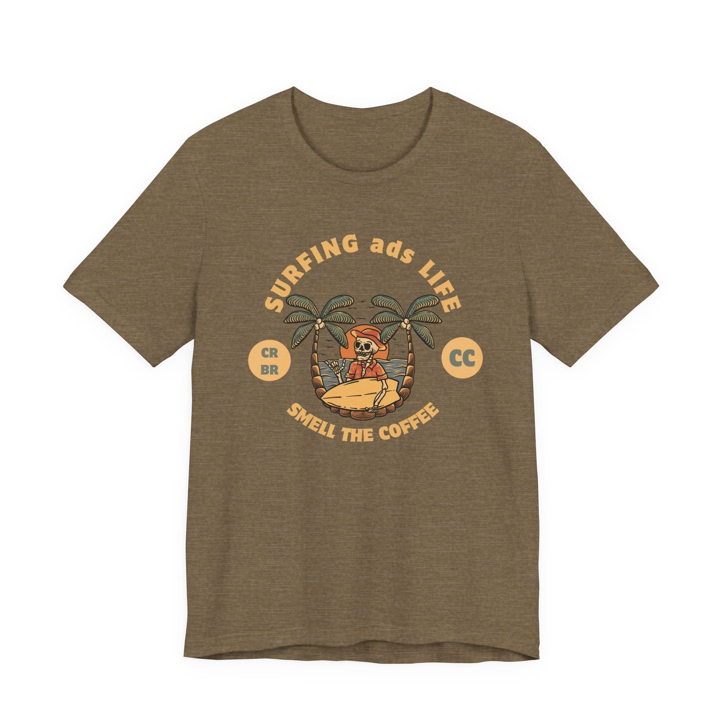 Surfing Life Short Sleeve Tee - Perfect Beachwear, Casual Outing Top, Summer Vibe Shirt, Gift for Surf Lovers, Comfy Everyday Wear