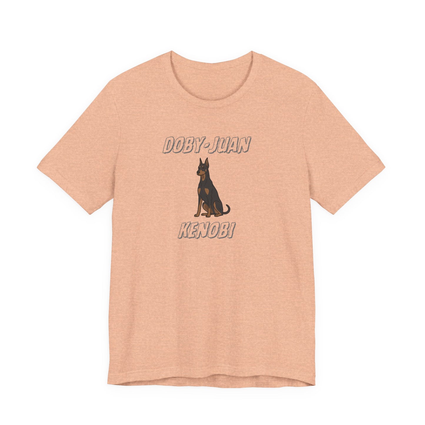 Doberman “Doby-Juan Kenobi” Graphic Tee – Funny Dog Star Wars Mashup