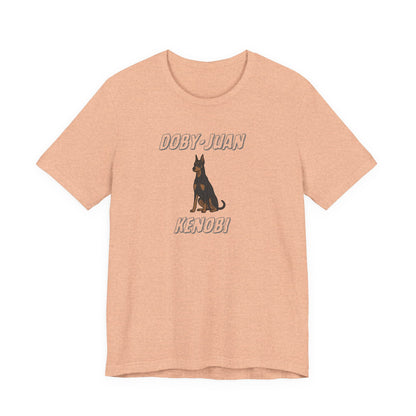 Doberman “Doby-Juan Kenobi” Graphic Tee – Funny Dog Star Wars Mashup