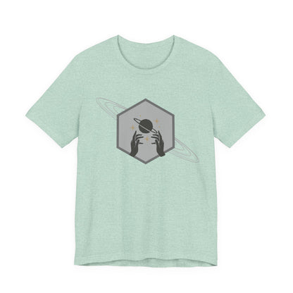 Saturn hexagram unisex tee shirt