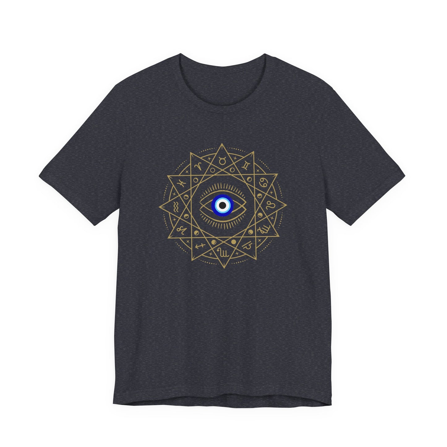 Evil Eye Mandala T-Shirt — Protective Blue Nazar Tee