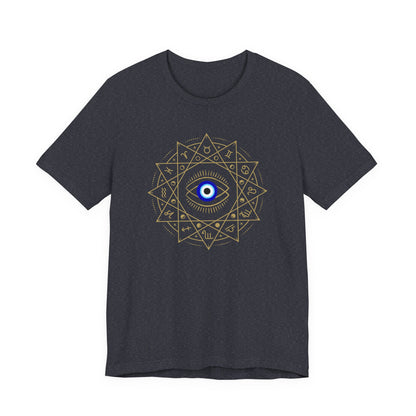 Evil Eye Mandala T-Shirt — Protective Blue Nazar Tee