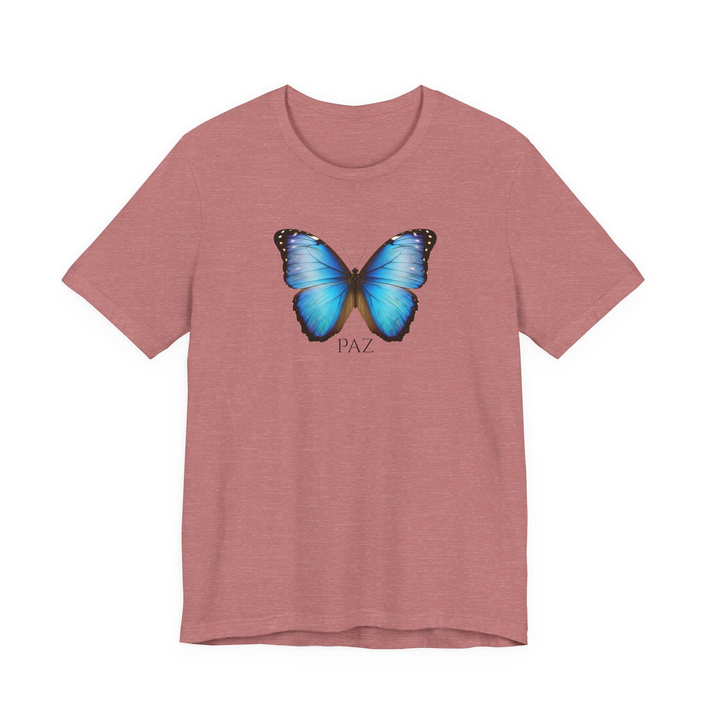 Blue Butterfly Tee — 'TAZ' Graphic Short Sleeve T-Shirt