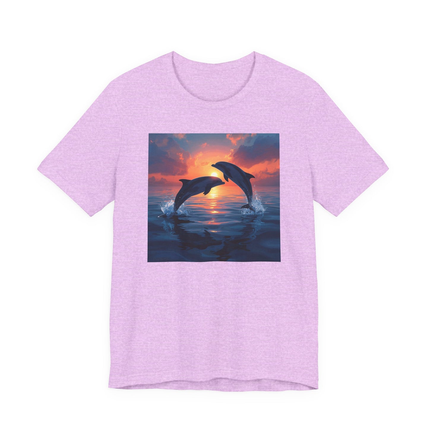 Dolphin Sunset Tee — Ocean Sunset Dolphins Graphic T-Shirt