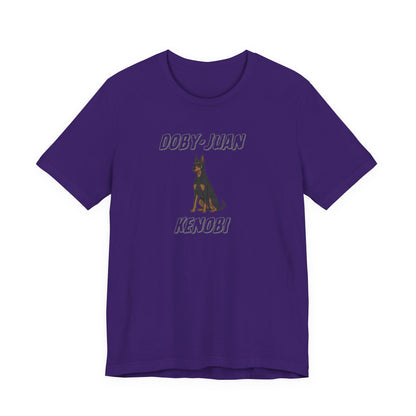 Doberman “Doby-Juan Kenobi” Graphic Tee – Funny Dog Star Wars Mashup