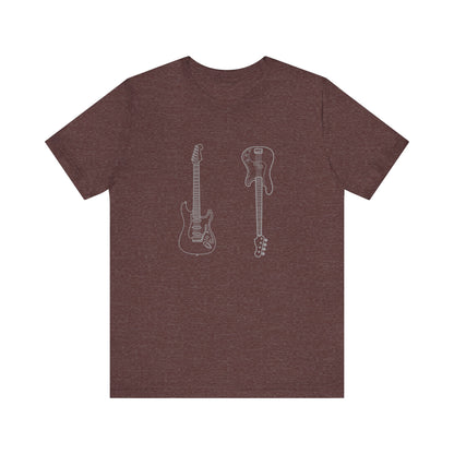 Guitar Lover's Unisex Tee, Music Gift, Rock Band Shirt, Festival Wear, Vintage Style Graphic Tee, Casual Concert Top