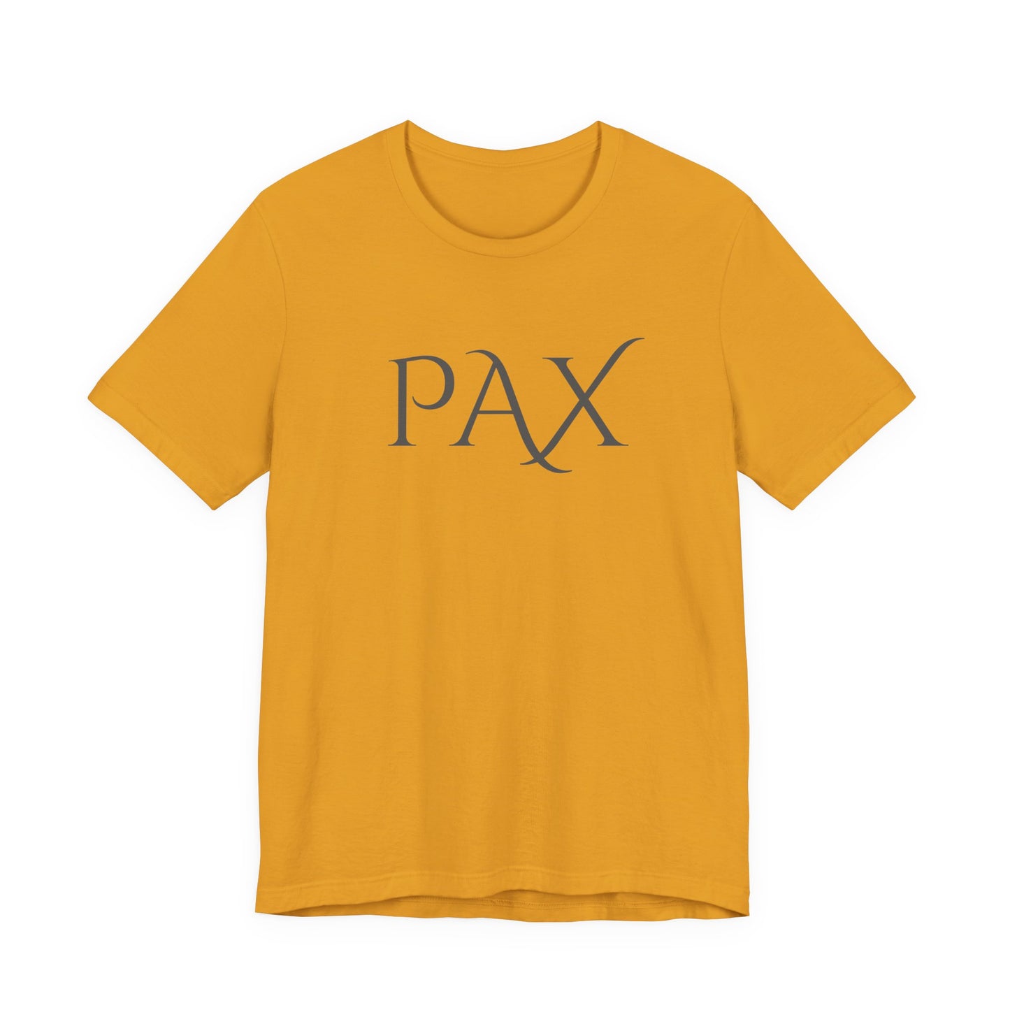 PAX Minimalist Graphic Tee — Classic Latin 'PAX' Peace Shirt