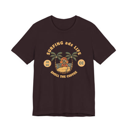 Surfing Life Short Sleeve Tee - Perfect Beachwear, Casual Outing Top, Summer Vibe Shirt, Gift for Surf Lovers, Comfy Everyday Wear