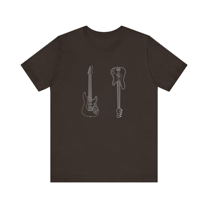 Guitar Lover's Unisex Tee, Music Gift, Rock Band Shirt, Festival Wear, Vintage Style Graphic Tee, Casual Concert Top