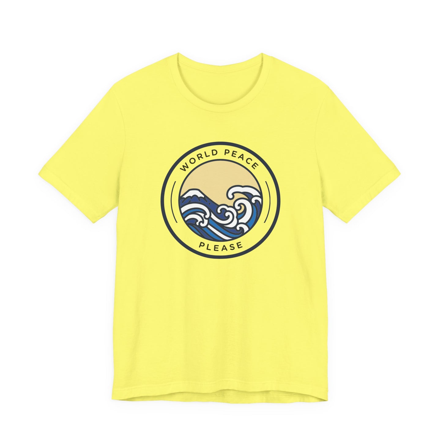 World Peace Please Tee — Vintage Wave Graphic T-Shirt