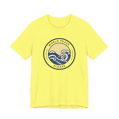 World Peace Please Tee — Vintage Wave Graphic T-Shirt