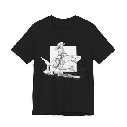 Shark Rider Sketch T-Shirt