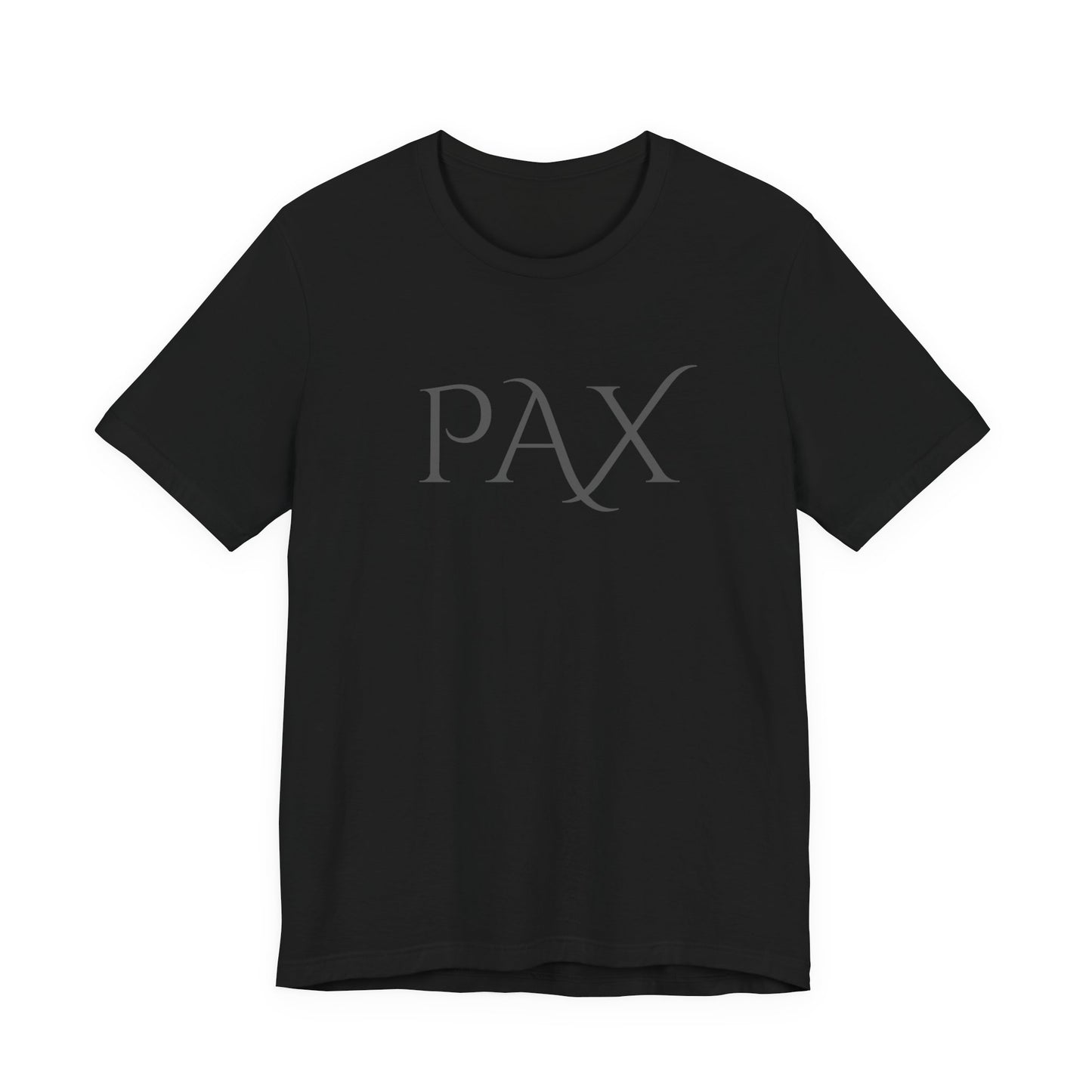 PAX Minimalist Graphic Tee — Classic Latin 'PAX' Peace Shirt