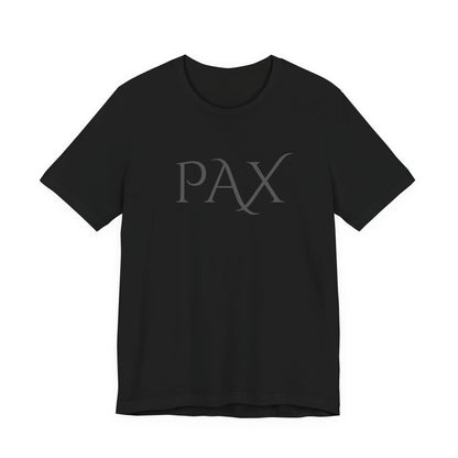 PAX Minimalist Graphic Tee — Classic Latin 'PAX' Peace Shirt