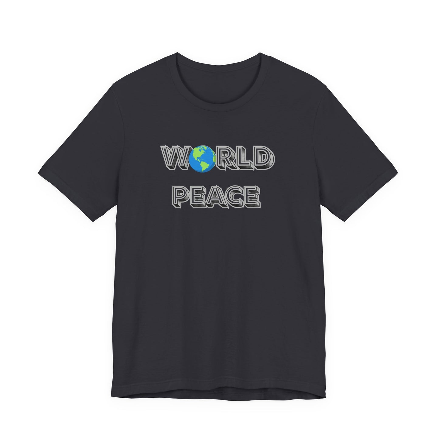 World Peace T-Shirt – Earth Graphic Text Tee