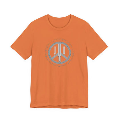 Peace Symbol T‑Shirt — Vintage Gray Peace Sign Graphic Tee