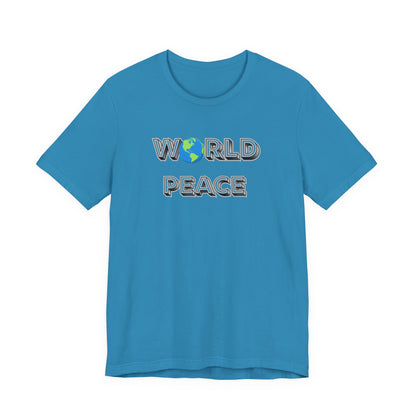 World Peace T-Shirt – Earth Graphic Text Tee