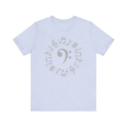 Music Note Unisex Jersey Tee, Musical Gift, Music Lover Shirt, Perfect for Concerts, Music Festivals, Unique Music Tee, Birthday Gift
