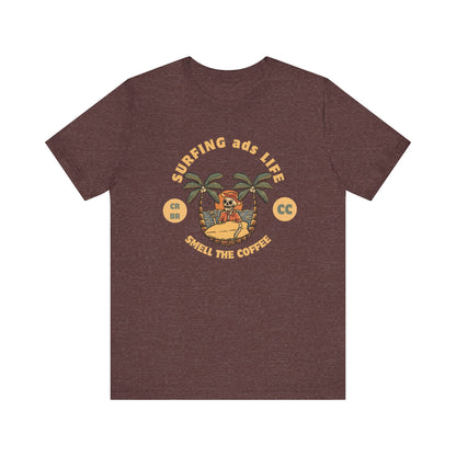 Surfing Life Short Sleeve Tee - Perfect Beachwear, Casual Outing Top, Summer Vibe Shirt, Gift for Surf Lovers, Comfy Everyday Wear
