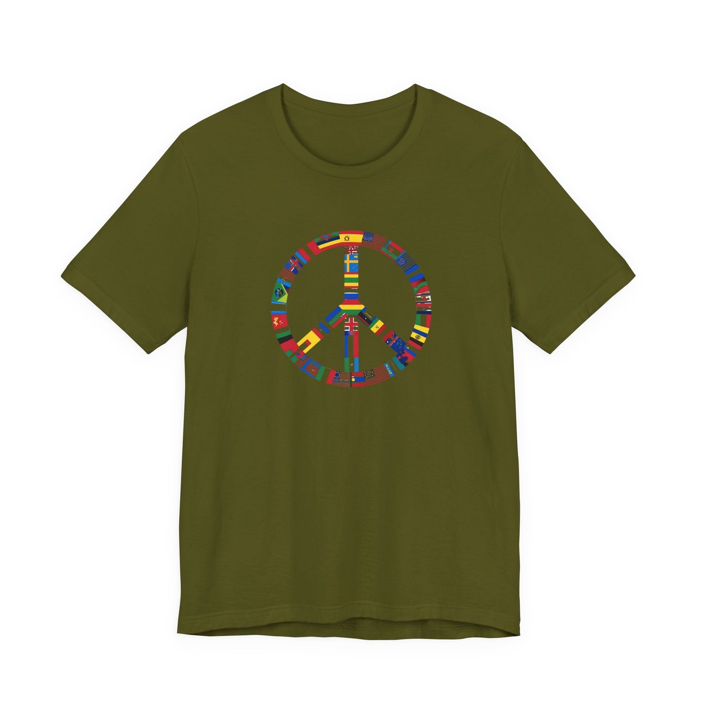 Peace Flags Unisex Short Sleeve Tee