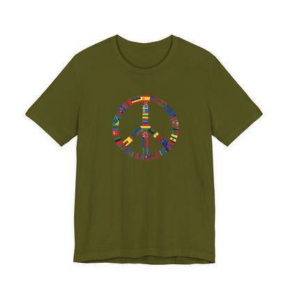 Peace Flags Unisex Short Sleeve Tee