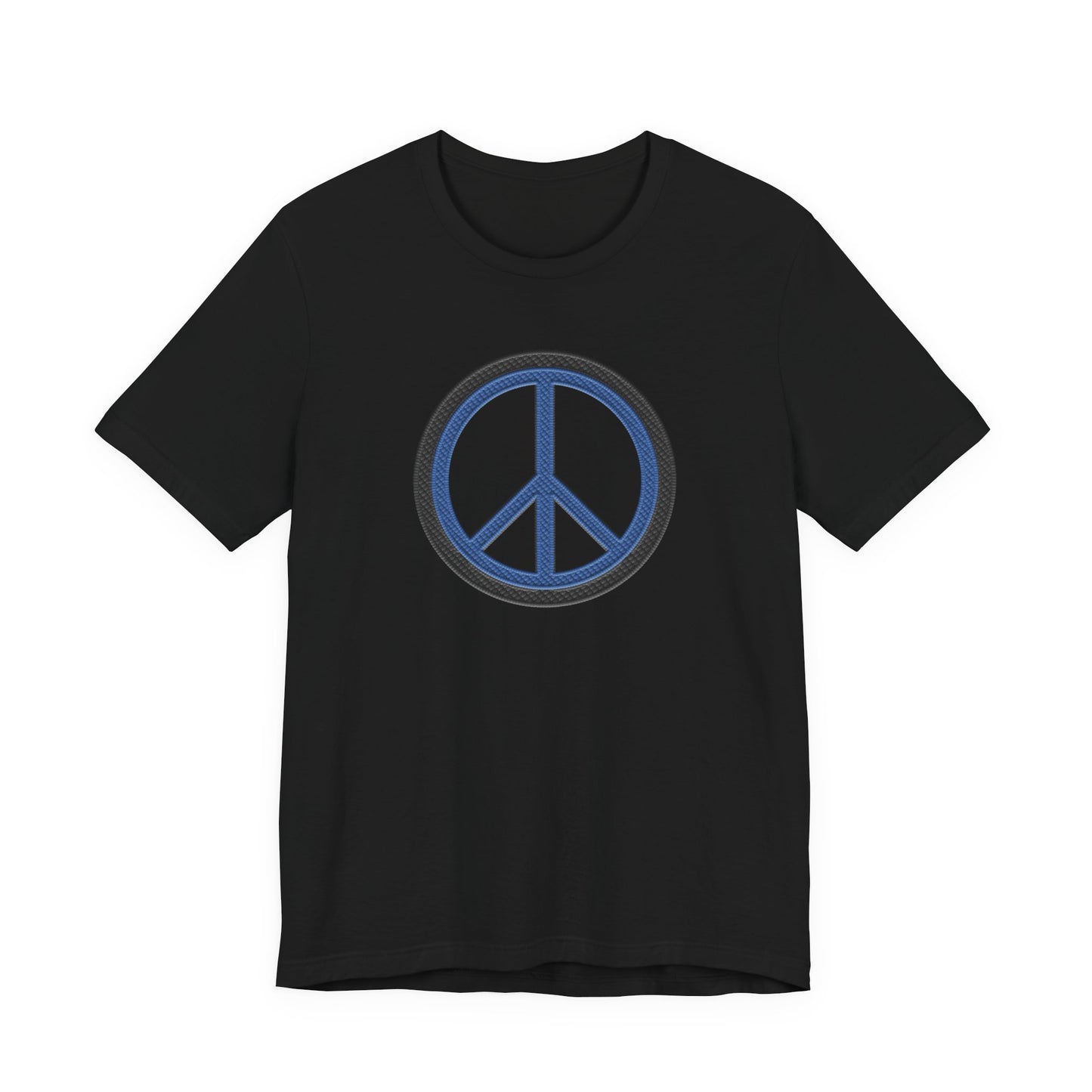 Peace Symbol T-Shirt — Blue Peace Sign Graphic Tee