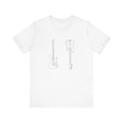 Guitar Lover's Unisex Tee, Music Gift, Rock Band Shirt, Festival Wear, Vintage Style Graphic Tee, Casual Concert Top