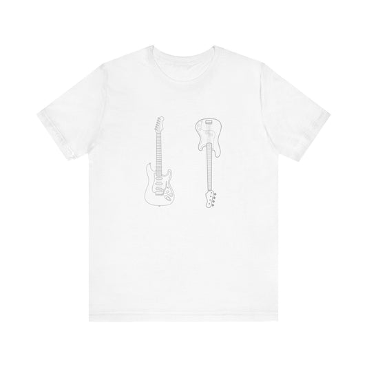 Guitar Lover's Unisex Tee, Music Gift, Rock Band Shirt, Festival Wear, Vintage Style Graphic Tee, Casual Concert Top