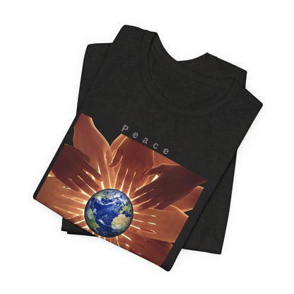 Peace Please T‑Shirt — Earth and Helping Hands Graphic Tee