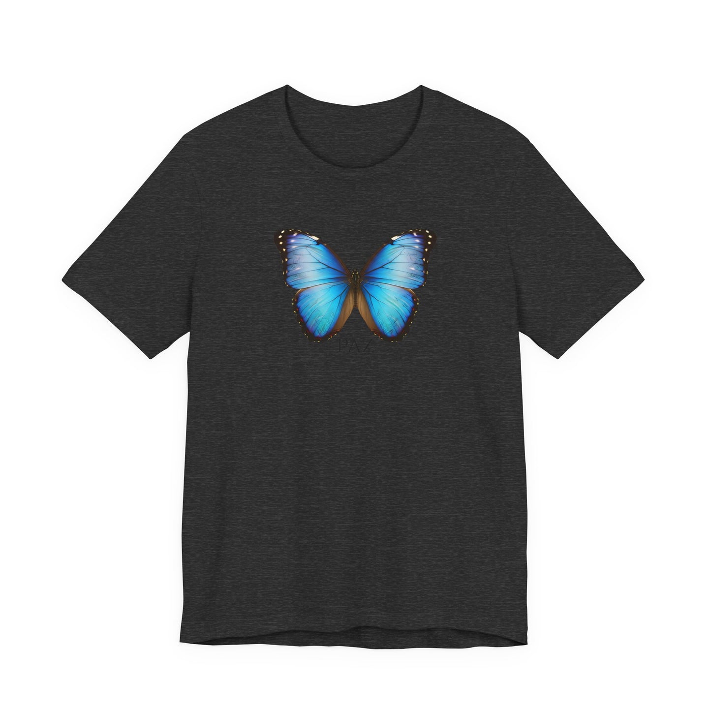 Blue Butterfly Tee — 'TAZ' Graphic Short Sleeve T-Shirt