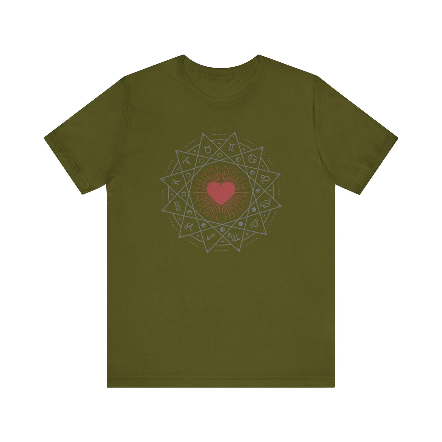 Heart Mandala Unisex Jersey Tee,