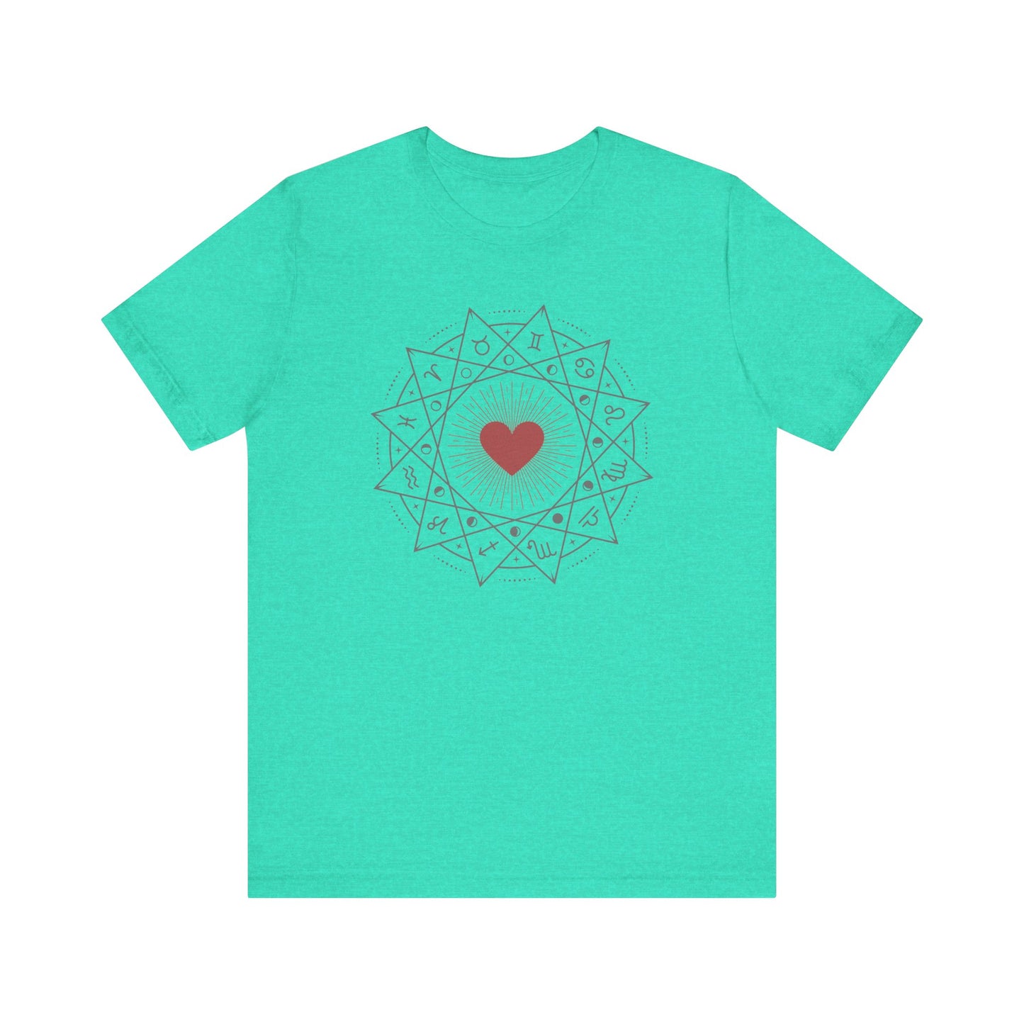 Heart Mandala Unisex Jersey Tee,
