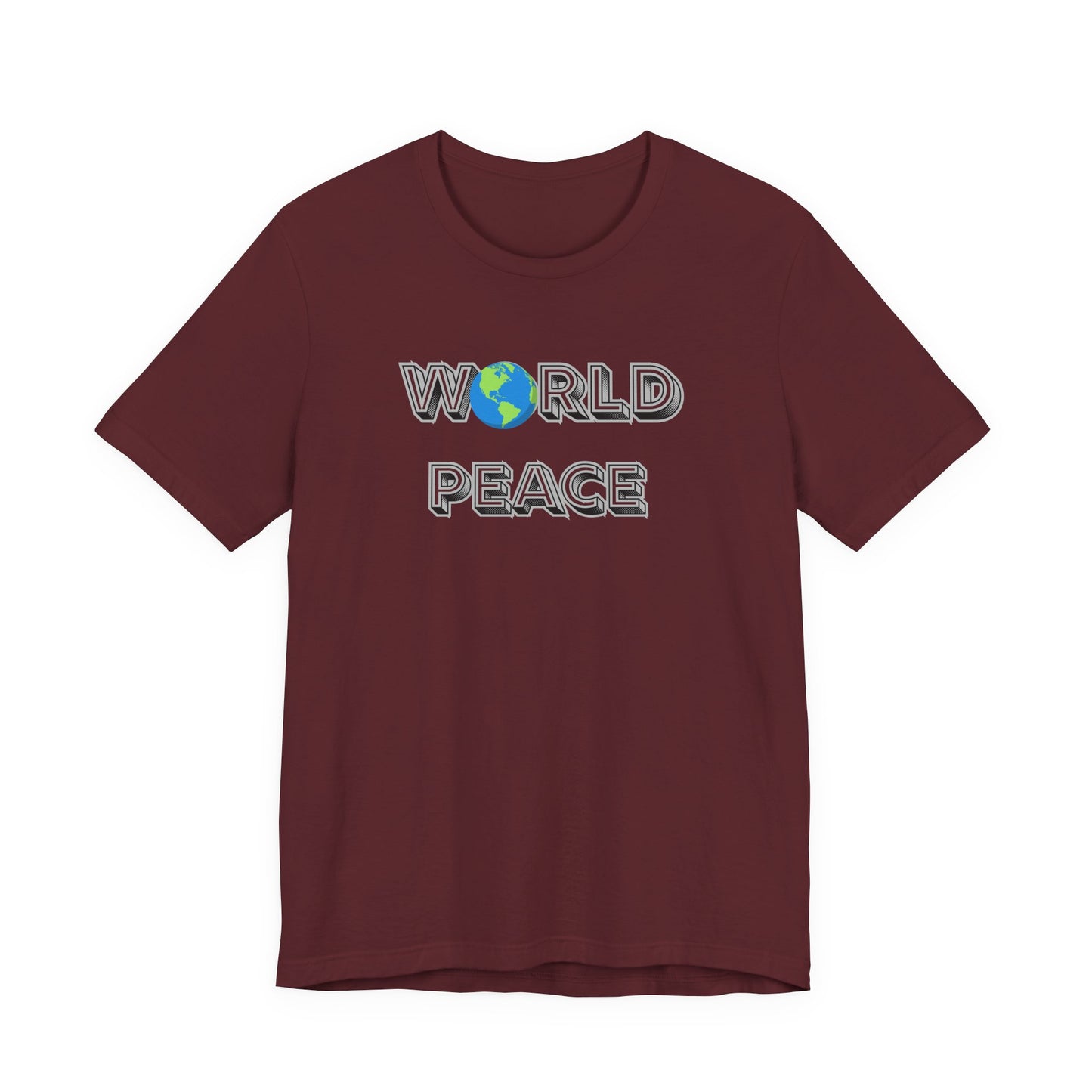 World Peace T-Shirt – Earth Graphic Text Tee