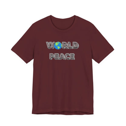 World Peace T-Shirt – Earth Graphic Text Tee