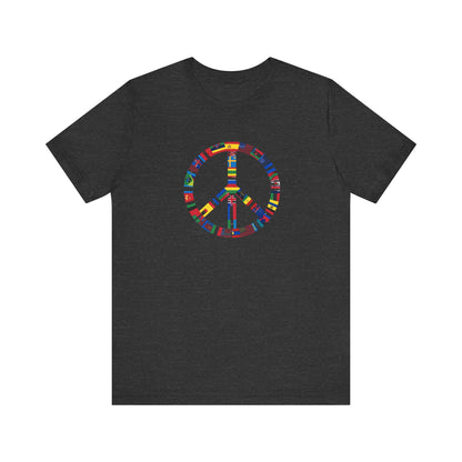 Peace Flags Unisex Short Sleeve Tee