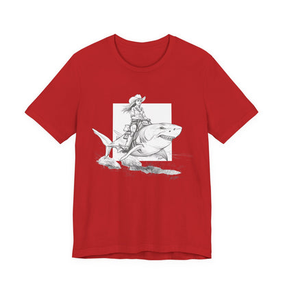 Shark Rider Sketch T-Shirt