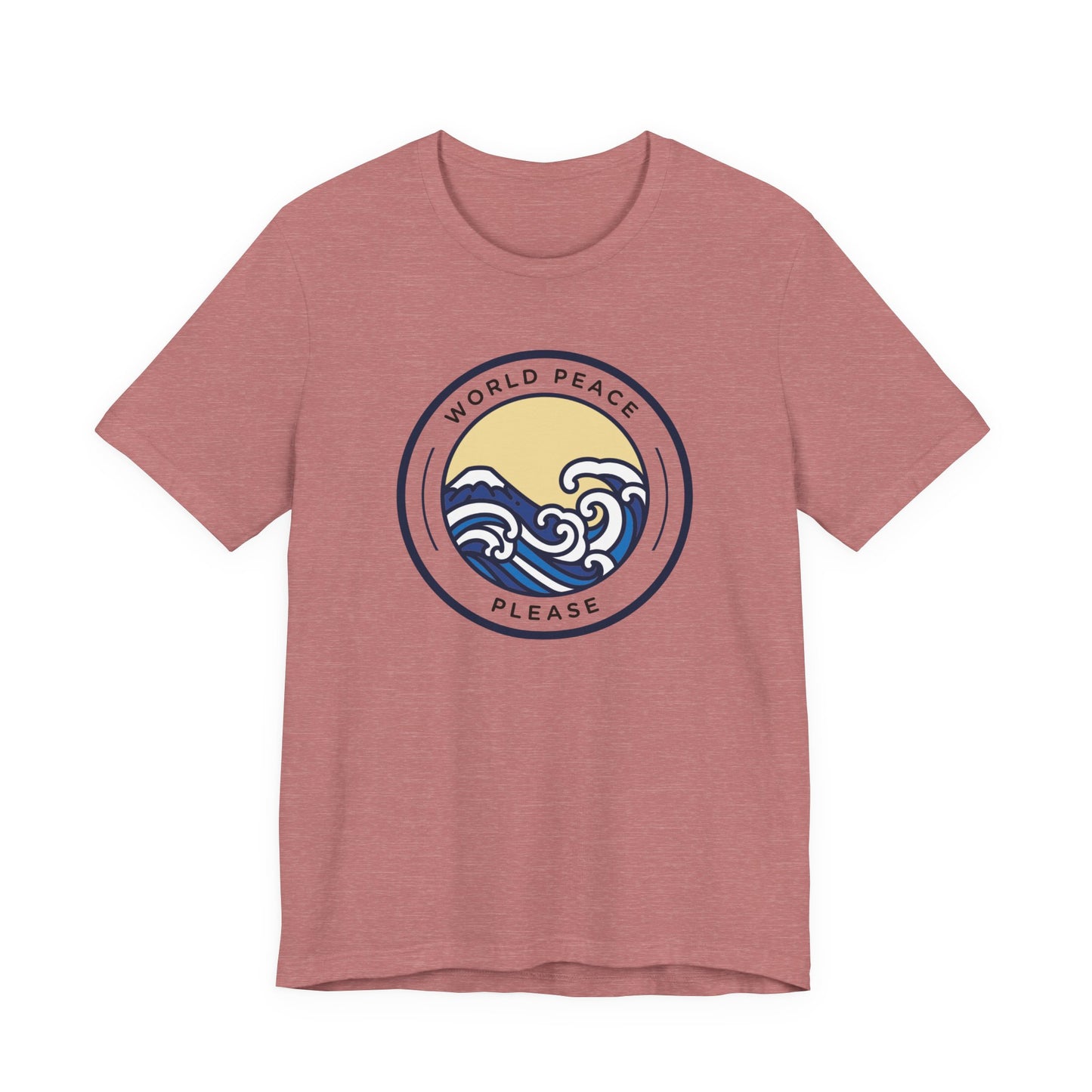 World Peace Please Tee — Vintage Wave Graphic T-Shirt