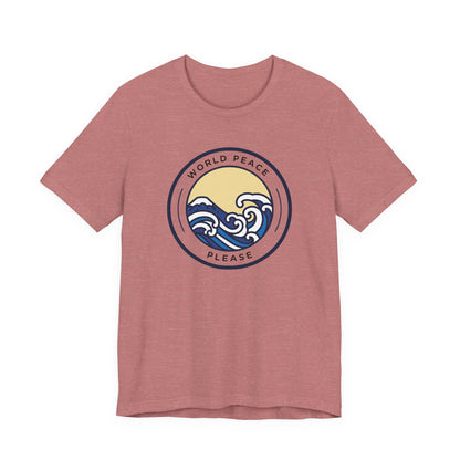 World Peace Please Tee — Vintage Wave Graphic T-Shirt