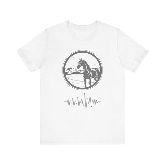 Pony frequency unisex tee shirt