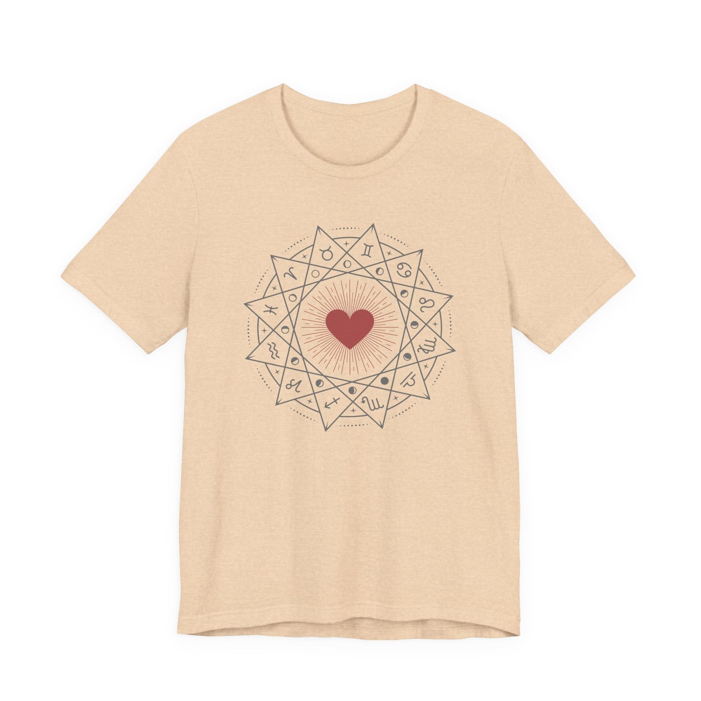 Heart Mandala Unisex Jersey Tee,