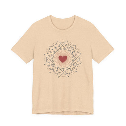 Heart Mandala Unisex Jersey Tee,
