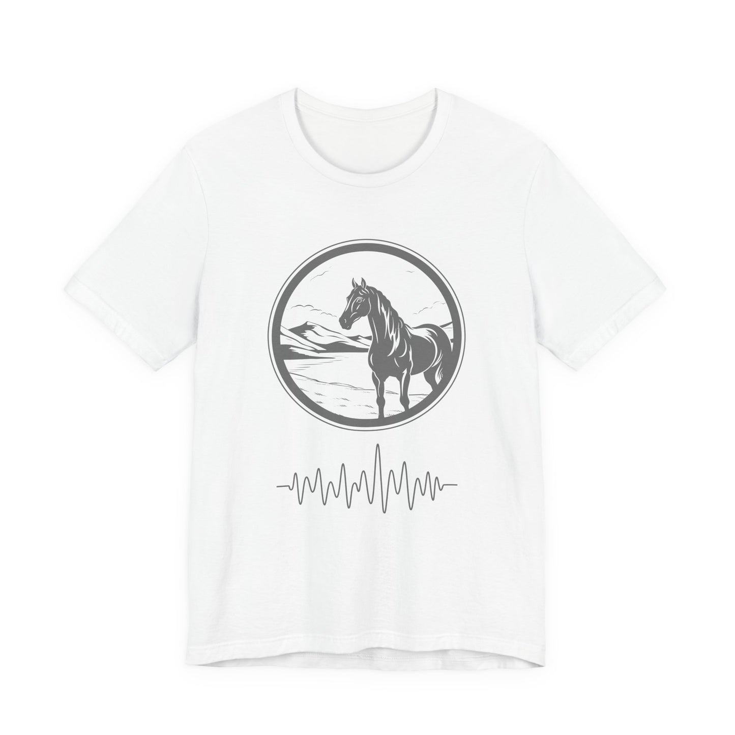 Pony frequency unisex tee shirt